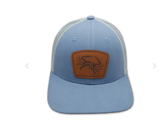 Drifter Patch 6 Panel Hat - Stellar Blue/Gray - Southern Belle Boutique