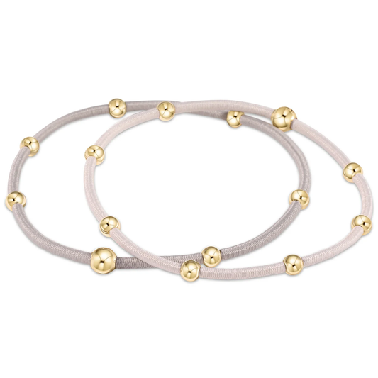 "e"ssentials bracelet stack of 2 - Dove Set