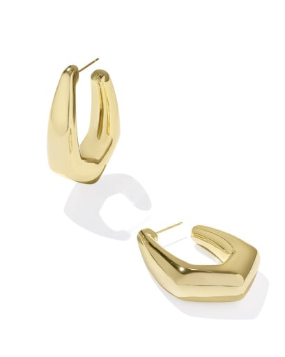Kaia Hoop Earrings Gold - Southern Belle Boutique