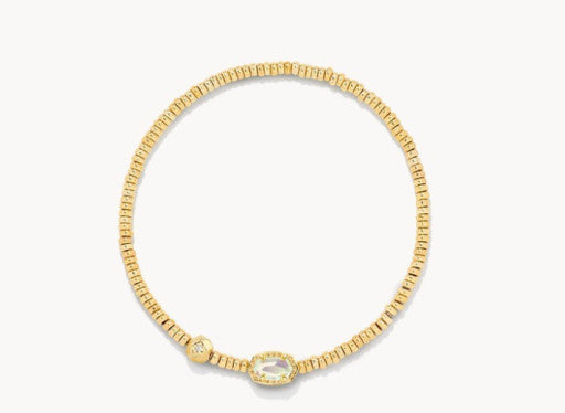 Emilie Stretch Bracelet Gold - Dichroic Glass - Southern Belle Boutique