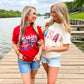 America America Red Tee - Southern Belle Boutique