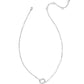 Pearl Initial P Short Pendant Necklace - Silver - Southern Belle Boutique