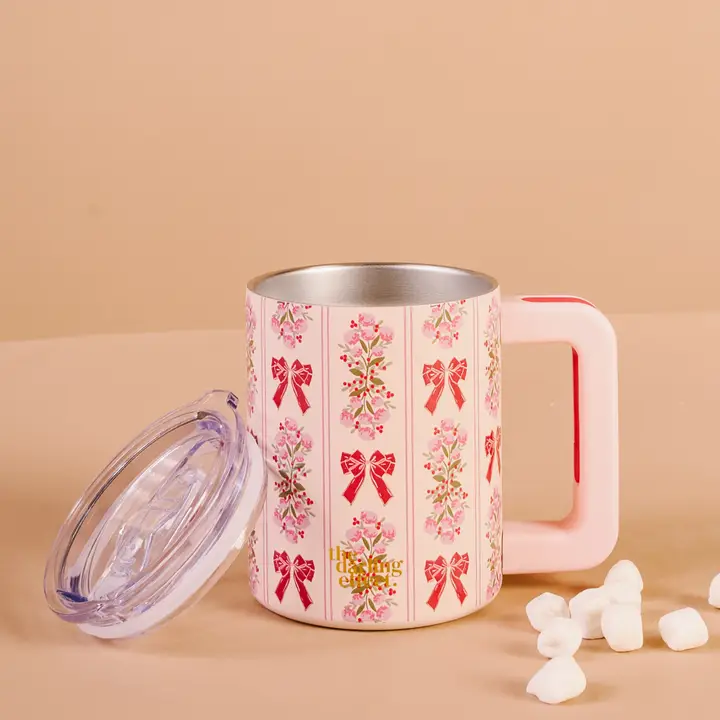 14 oz Insulated Mug-Oh So Merry - Southern Belle Boutique