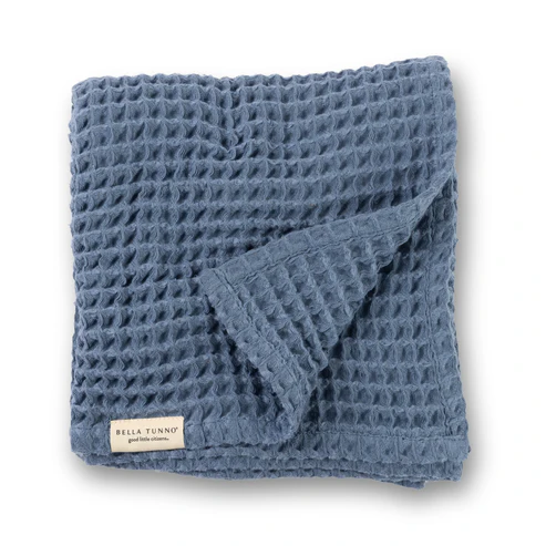 Waffle Baby Blanket Rain