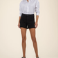 Jane High Rise Long Short - Black - Southern Belle Boutique