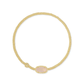 Grayson Gold Stretch Bracelet in Rose Quartz