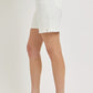 Tummy Control High Rise Shorts 6.5" - White - Southern Belle Boutique
