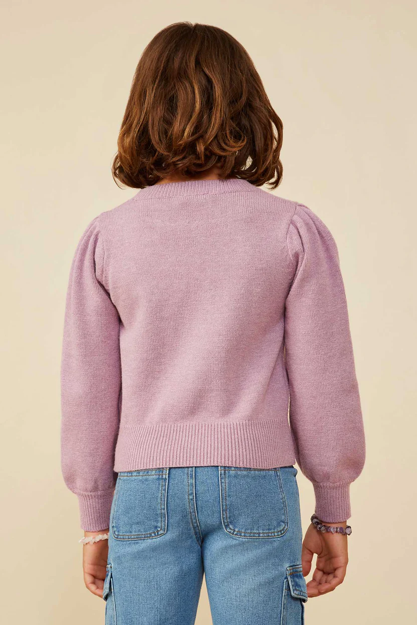 Pearl Hearts Detailed Pullover - Southern Belle Boutique
