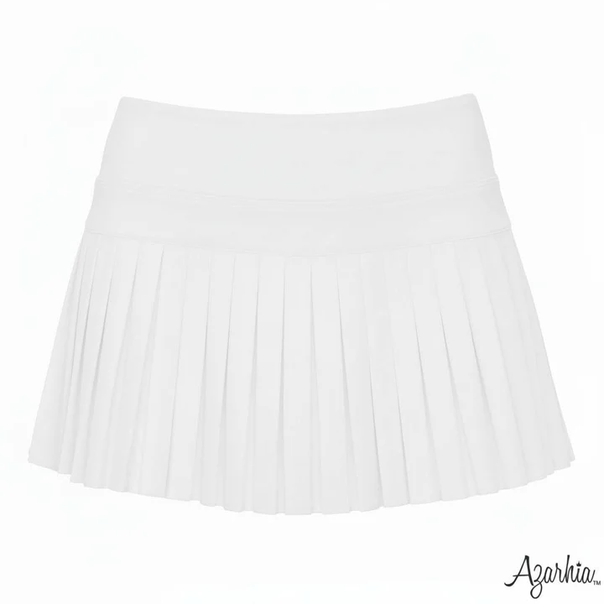 Mini Pleated Skort - White - Southern Belle Boutique