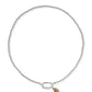 Football Metal Strand Necklace - Silver White Cz - Southern Belle Boutique