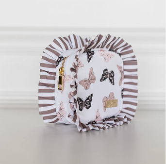 Butterfly Ruffled Nylon Tech Organizer