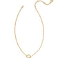 Pearl Initial R Short Pendant Necklace - Gold - Southern Belle Boutique