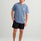 Huk Born Wave Tee - Stormy Blue - Southern Belle Boutique