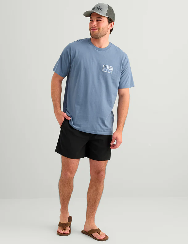 Huk Born Wave Tee - Stormy Blue - Southern Belle Boutique