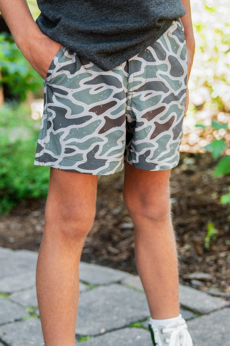 Retro Duck Camo Shorts Youth