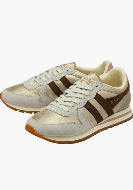 Daktona Blaze Trainer Gold/Dark Brown/Cameo - Southern Belle Boutique