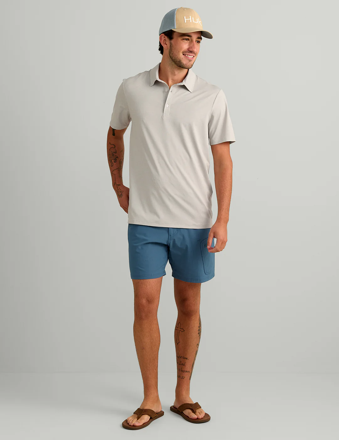 Pursuit Performance Polo - Seagull Heather - Southern Belle Boutique