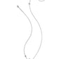 Anya Flower Short Pendant Necklace - Silver Ivory Mix - Southern Belle Boutique