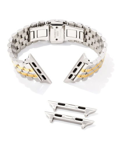Alex 5 Link Watch Band Two Tone - Southern Belle Boutique