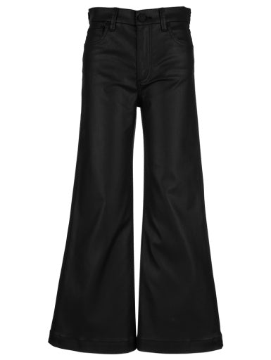 Meg High Rise Fab Wide Leg Jean  - Black