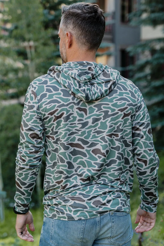 Performance Hoodie - Retro Duck Camo - Southern Belle Boutique