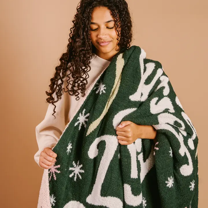 Cozy Dreams Luxe Blanket-Merry Little Christmas - Southern Belle Boutique