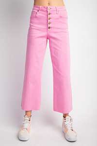 Barbie Pink Cropped Jeans - Southern Belle Boutique