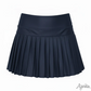 Mini Pleated Skort - Navy Shimmer - Southern Belle Boutique