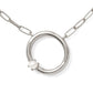 Pearl Initial O Short Pendant Necklace - Silver - Southern Belle Boutique