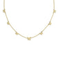 Lillia Butterfly Enamel Strand Necklace Gold Pink Enamel
