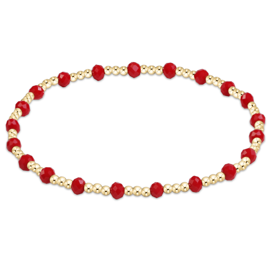 Gameday Flirty Sincerity Bracelet - Red - Southern Belle Boutique