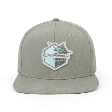 Youth Green Modern Marlin Snapback Hat - Southern Belle Boutique