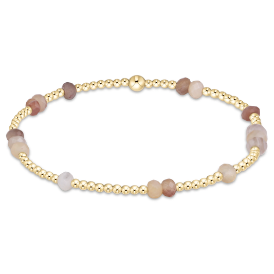 Hope Unwritten Gemstone 4mm Bracelet - Botswana Agate - Southern Belle Boutique