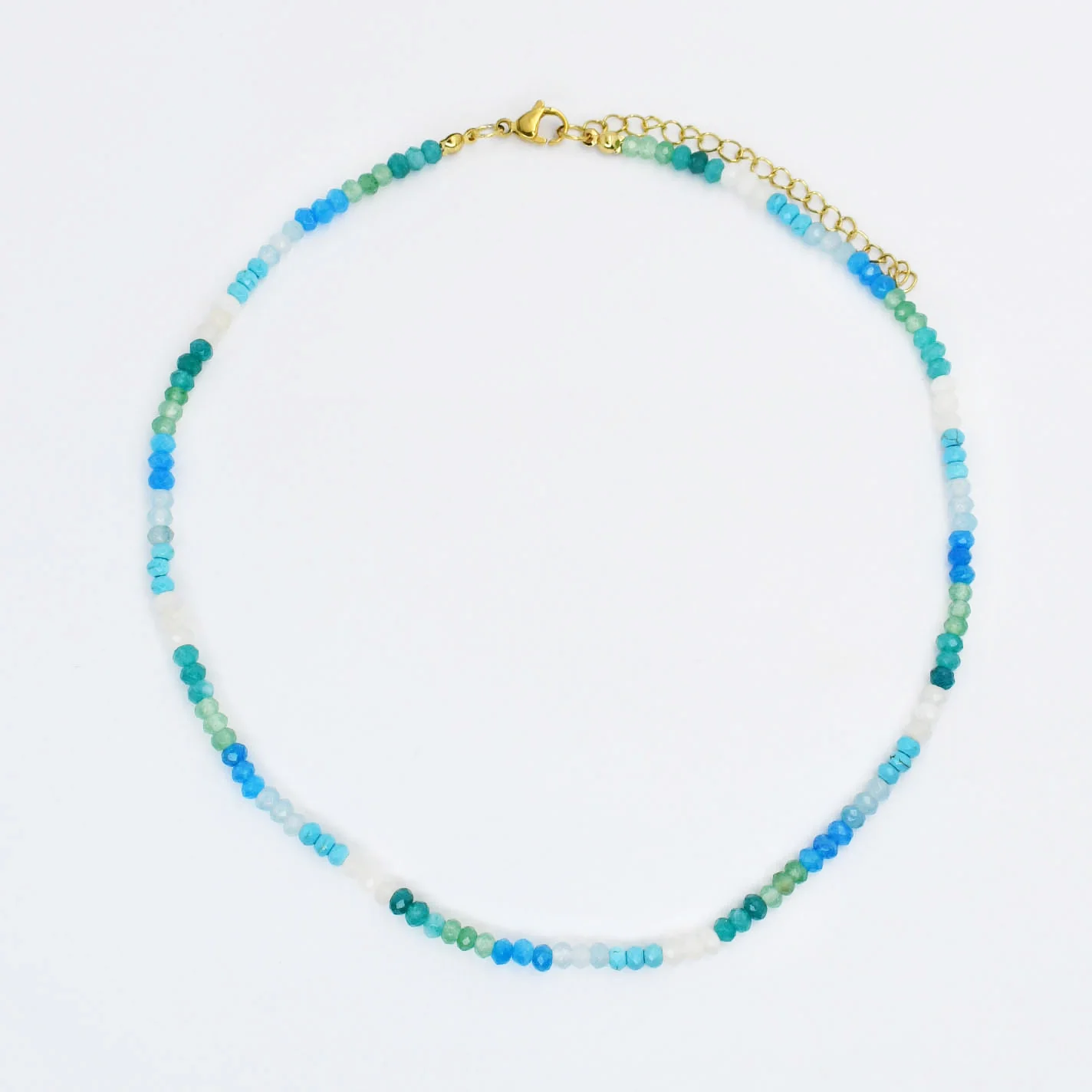 Indigo Dainty Gemstone Necklace - Southern Belle Boutique