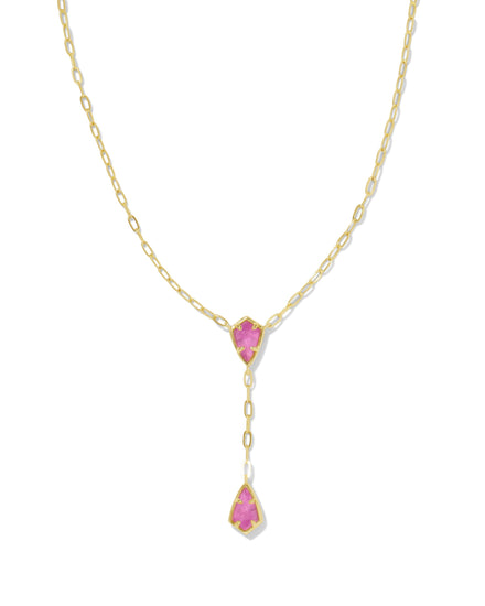 Camry Y Necklace - Gold Azalea Illusion - Southern Belle Boutique