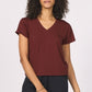 Amaya Tee - Bordeaux - Southern Belle Boutique
