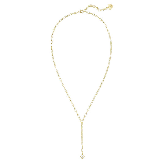 Shine Bright Pearl Lariat Necklace - Southern Belle Boutique