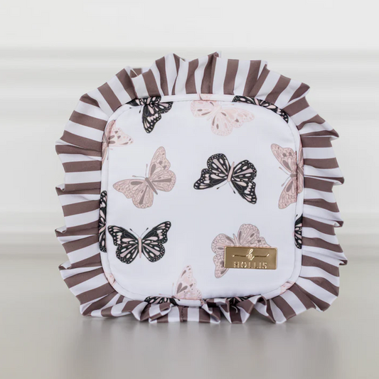 Butterfly Ruffled Nylon Tech Organizer - Southern Belle Boutique