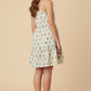Beige Wallpaper Block Print Detail Poplin Dress