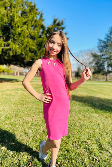 Pink Cosmos Tank Dress - Southern Belle Boutique