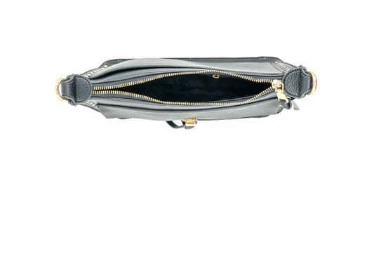 Black Studded Vegan Leather Crossbody Bag