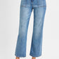 High Rise Ankle Flare Patch Pocket Pants - Medium - Southern Belle Boutique