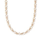 Rosalie Tennis Necklace - Gold White Crystal