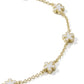 Jane Delicate Chain Bracelet - Gold White Enamel - Southern Belle Boutique