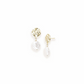 Horizon Pearl Stud Earrings in Pearl