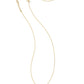 Lindy Rae Elisa Short Pendant Necklace Gold White Crystal