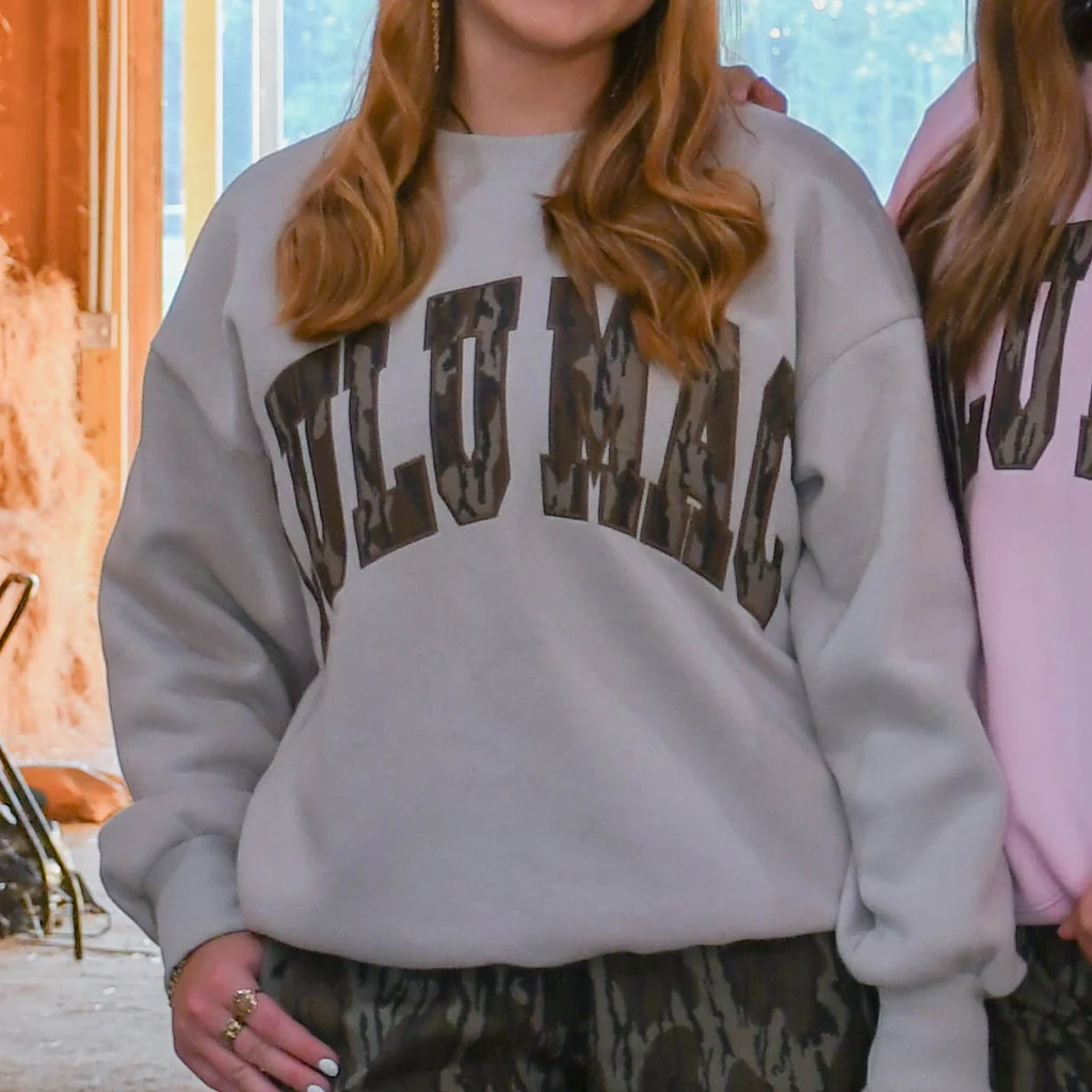 Lulu Mac Greige Mossy Oak Bottomland Sweatshirt