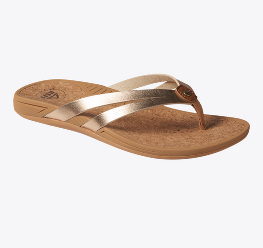 Pacific Joy Leather Flip Flop - Golden Hour