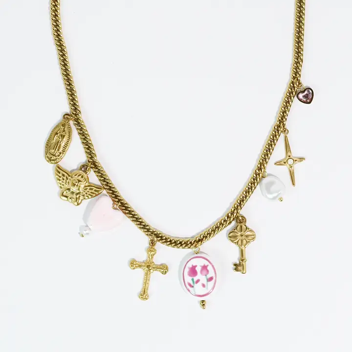 Sweet Faith Charm Necklace - Southern Belle Boutique