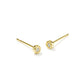 Arlene Stud Earring Set Gold White Cz